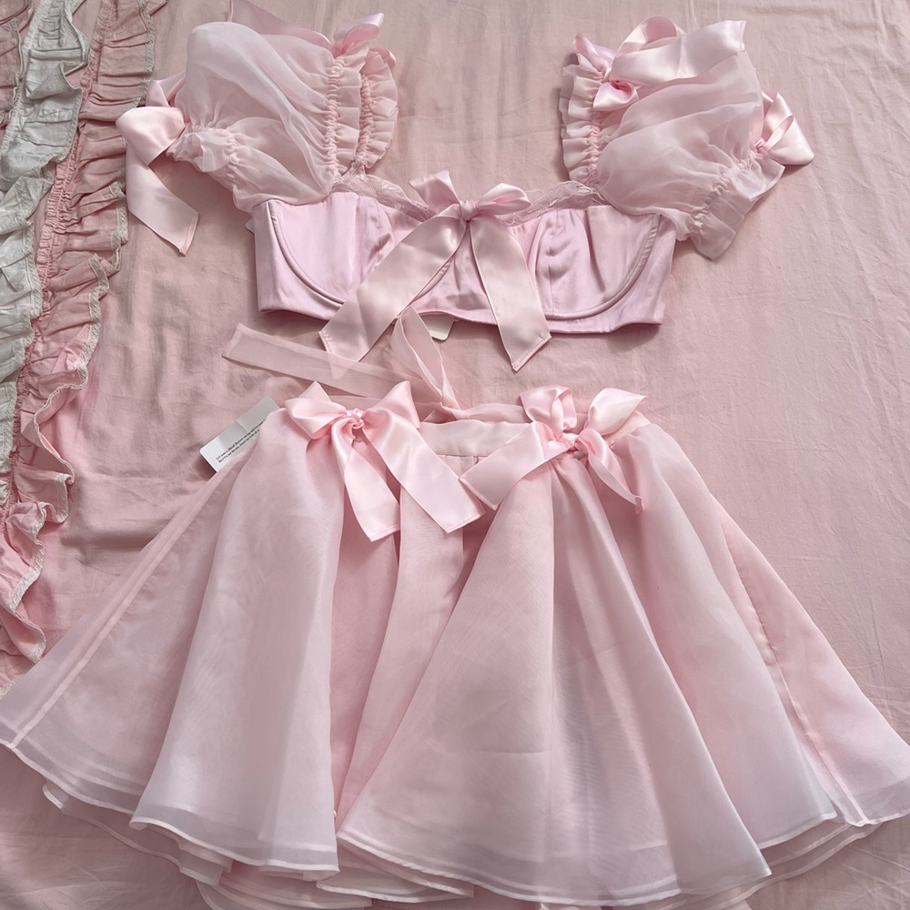 Selkie The Baby Soft Poet bralette and skirt set - Picture 9 of 10